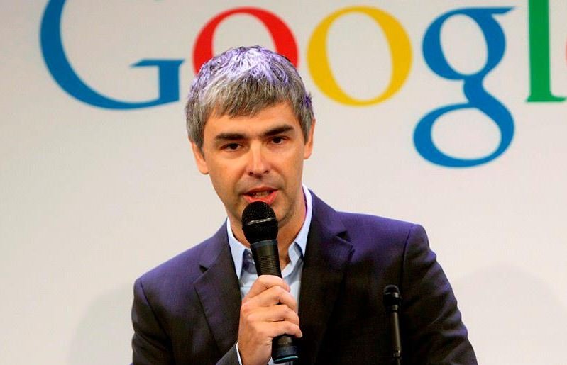 Larry Page giving speech