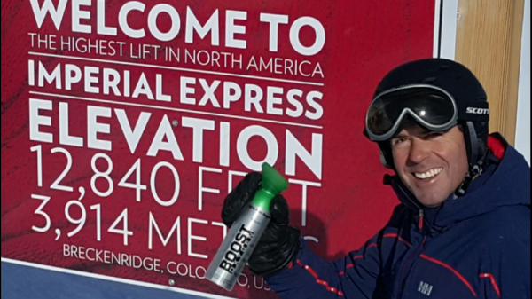 Robert neuner at 12840 feet in Breckenridge - image from facebook