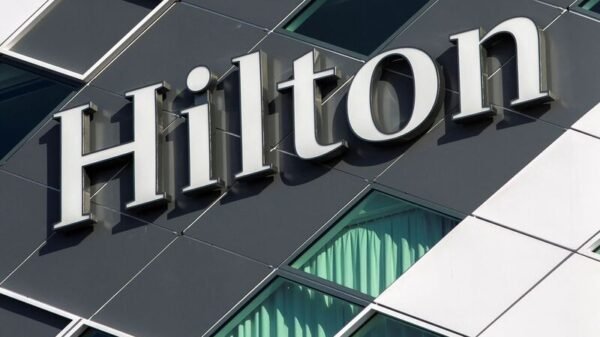 The logo of an Hilton hotel is seen at Schiphol airport near the city of Amsterdam, the Netherlands March 16, 2016. REUTERS/Yves Herman