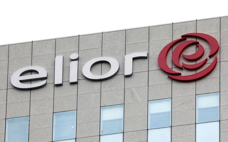 The logo catering group Elior is seen on top of the company's headquarters