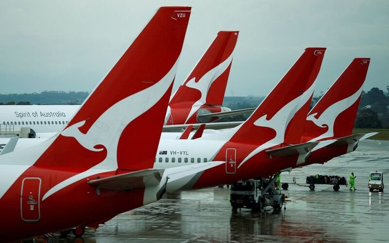 Qantas aircraft are seen on the tarmac at Melbourne International Airport in Melbourne, Australia, Nov. 6, 2018. REUTERS/Phil Noble