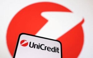 Unicredit Bank logo is seen in this illustration taken March 12, 2023. REUTERS/Dado Ruvic/Illustration