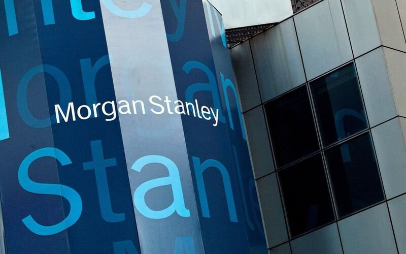 Morgan Stanley's New York headquarters are seen at the corner of 48th Street and Broadway