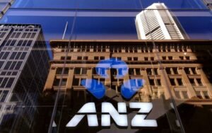 The logo of the ANZ Banking Group