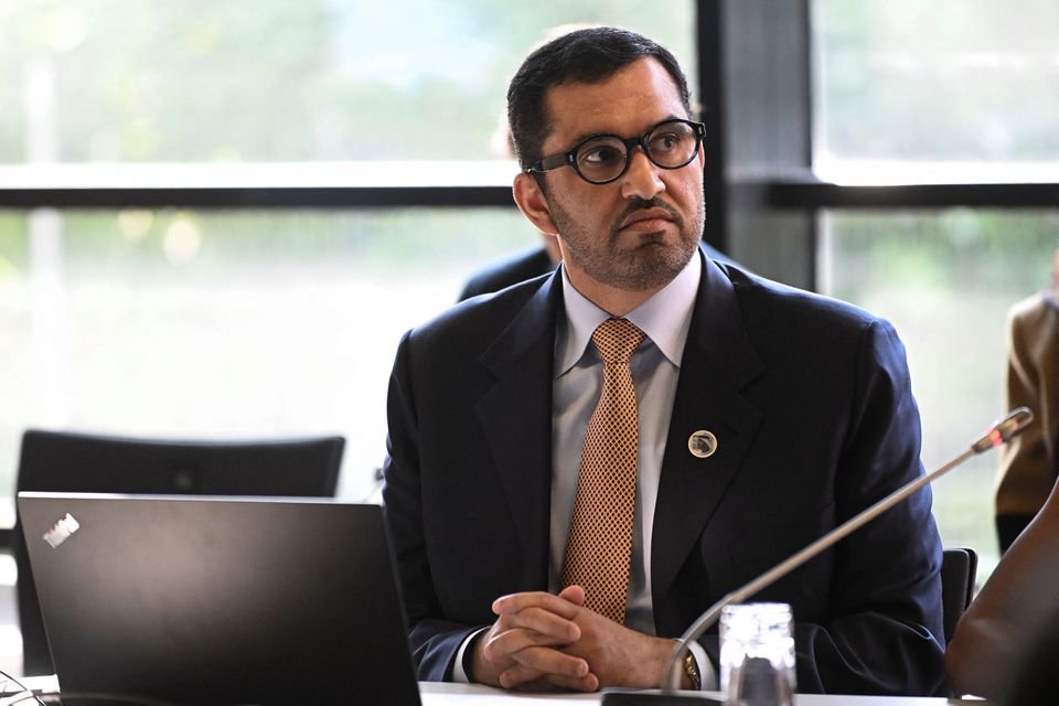 FILE PHOTO:U.A.E. Industry Minister Sultan Al Jaber attends the Bonn Climate Change Conference in Bonn, Germany, June 8, 2023. REUTERS/Jana Rodenbusch/File Photo FILE PHOTO:U.A.E. Industry Minister Sultan Al Jaber attends the Bonn Climate Change Conference in Bonn, Germany, June 8, 2023. REUTERS/Jana Rodenbusch/File Photo