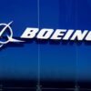 A Boeing logo is seen at the 54th International Paris Airshow at Le Bourget Airport near Paris, France, June 18, 2023. REUTERS/Benoit Tessier