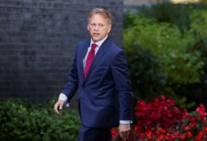 British Secretary of State for Defence Grant Shapps walks outside Number 10 Downing Street, in London, Britain, October 24, 2023. REUTERS/Hannah McKay