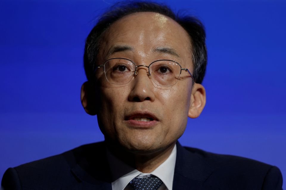 South Korean Deputy Prime Minister and Minister of Economy and Finance Choo Kyung-ho takes part in a panel on the third day of the annual meeting of the International Monetary Fund and the World Bank, following last month's deadly earthquake, in Marrakech, Morocco, October 11, 2023. REUTERS/Susana Vera