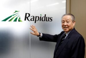 Tetsuro Higashi, the Chairman of Rapidus Corp., poses for a photograph during an interview with Reuters at the company headquarters in Tokyo, Japan February 2, 2023. REUTERS/Issei Kato/File Photo