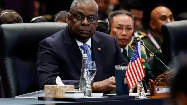 U.S. Secretary of Defense Lloyd Austin looks on as he attends the ASEAN Defense Ministers' Meeting Plus in Jakarta, Indonesia, November 16, 2023. REUTERS/Willy Kurniawan/Pool/ File Photo