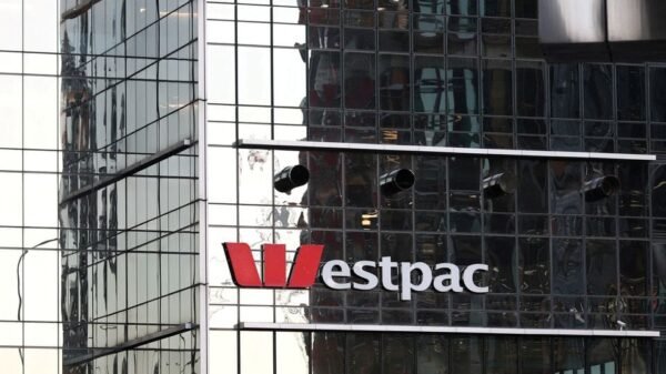 An office building with Westpac logo is seen in the Central Business District of Sydney, Australia, June 3, 2020. Picture taken June 3, 2020. REUTERS/Loren Elliott/File Photo
