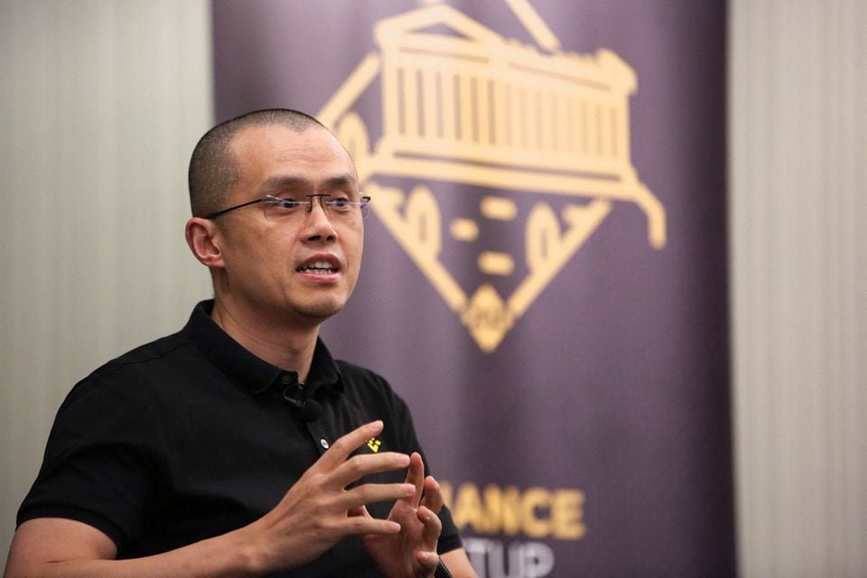 Zhao Changpeng, founder and chief executive officer of Binance speaks during an event in Athens, Greece, November 25, 2022. REUTERS/Costas Baltas/File photo