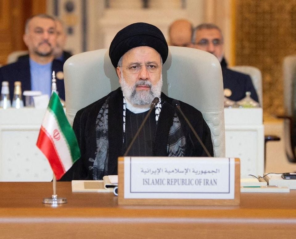 Iranian President Ebrahim Raisi attends the Organisation of Islamic Cooperation (OIC) summit in Riyadh, Saudi Arabia, November 11, 2023. Iran's Presidency/WANA (West Asia News Agency)/Handout via REUTERS/File Photo