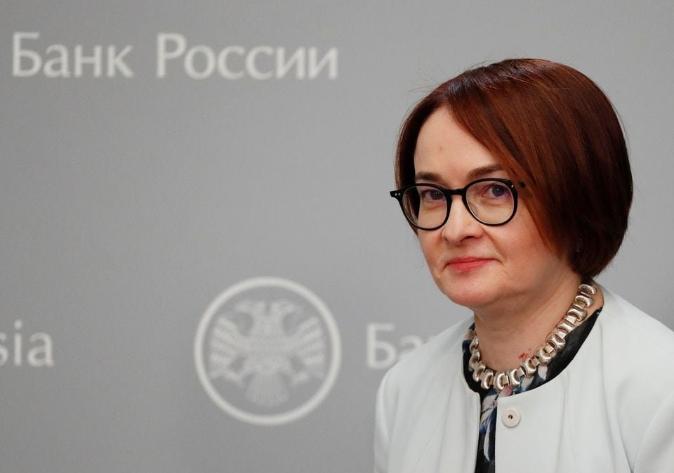 Russian Central Bank Governor Elvira Nabiullina attends a news conference in Moscow, Russia June 14, 2019. REUTERS/Shamil Zhumatov/File Photo