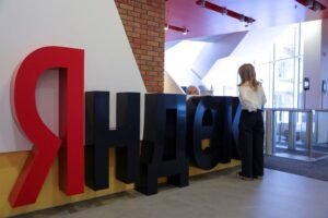 File photo: The logo of Russian technology giant Yandex is on display at the company's headquarters in Moscow, Russia December 9, 2022. REUTERS/Evgenia Novozhenina/File photo