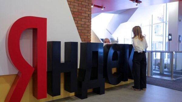 File photo: The logo of Russian technology giant Yandex is on display at the company's headquarters in Moscow, Russia December 9, 2022. REUTERS/Evgenia Novozhenina/File photo