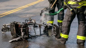 This e-bike caught fire in New York last year